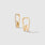 Tooth Pavé Hoop Earrings - Gold
