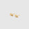 Tooth Stud Earrings Gold