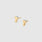 Ultrasound Probe Pavé Stud Earrings - Gold