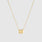 Orthodontic Big Bracket Necklace Gold