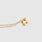 Orthodontic Big Bracket Necklace Gold