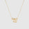 Stethoscope Bow Necklace - Gold