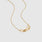 Stethoscope Knot Necklace Gold