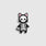 Cat Scan Enamel Pin  - Black
