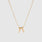2027 Graduation Year Necklace - Gold