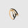 Stethoscope Enamel Ring - Black