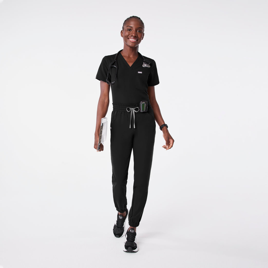 Black Jogger Scrub Pants main image 1