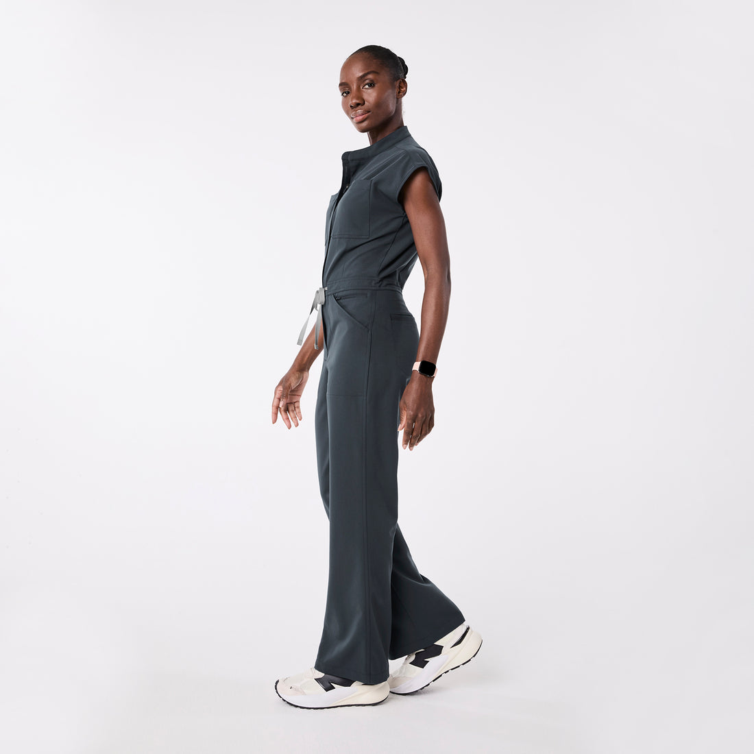 Women s Rafaela Cargo Wide Leg ScrubJumpsuit Dark Harbor FIGS women-s-rafaela-cargo-wide-leg-scrubjumpsuit-dark-harbor-figs