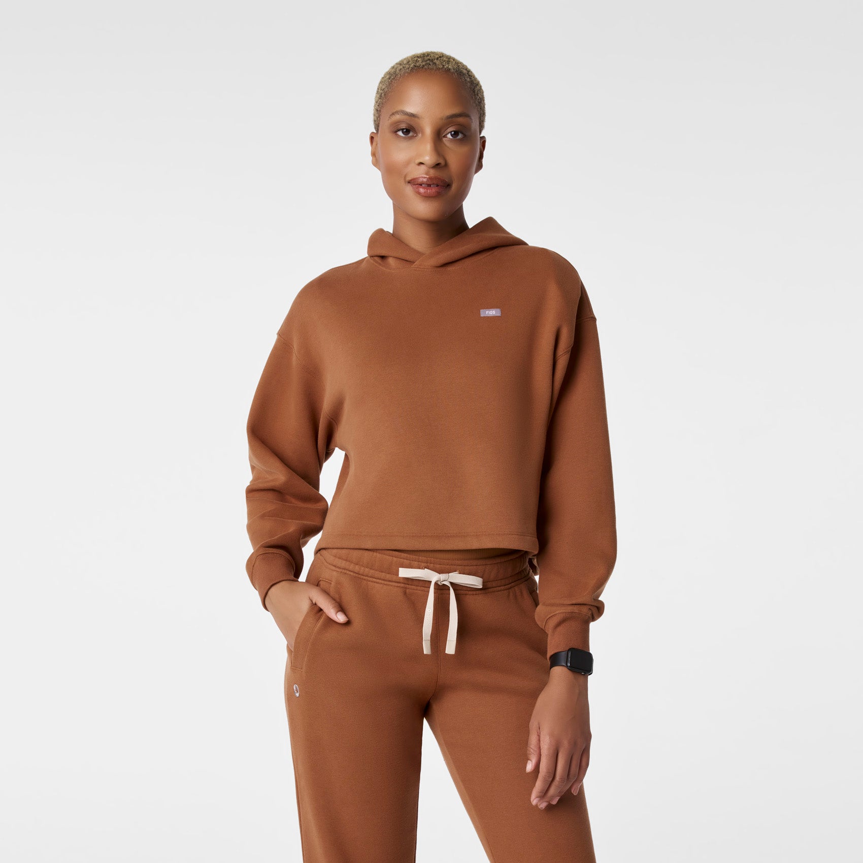 Off-Shift Cropped Hoodie Sweatshirt™