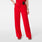 Pantalon d’uniforme médical Taille haute Jambe large Isabel Pop Red