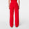 Hoch geschnittene OP-Hose Isabel mit weitem Bein Pop Red