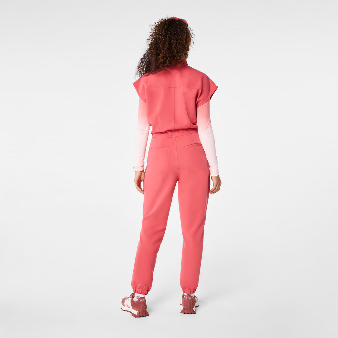 Women’s Rafaela Jogger ScrubJumpsuit™ - Pulmonary Pink · FIGS