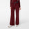 Hoch geschnittene OP-Hose Marseille mit weitem Bein Burgundy