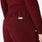 Hoch geschnittene OP-Hose Marseille mit weitem Bein Burgundy