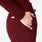 Hoch geschnittene OP-Hose Marseille mit weitem Bein Burgundy