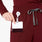 Hoch geschnittene OP-Hose Marseille mit weitem Bein Burgundy