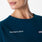 Casaca de uniforme médico recortada de cuello redondo Arua Deep Reef