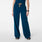 Pantalón de uniforme médico de pierna ultraancha y tiro alto Allison Deep Reef