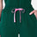 Hoch geschnittene OP-Hose Dowa mit geradem Bein Forest Green