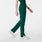 Hoch geschnittene OP-Hose Dowa mit geradem Bein Forest Green