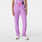 Pantalón de uniforme médico de pierna recta y tiro alto Dowa Wild Iris