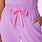 Pantalón de uniforme médico de pierna recta y tiro alto Dowa Wild Iris
