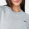 Chandail en coton molletonné Manches courtes Evelyn Heather Grey