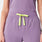 Hoch geschnittene OP-Hose Isabel mit weitem Bein Purple Haze