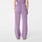 Hoch geschnittene OP-Hose Isabel mit weitem Bein Purple Haze