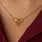 Stethoscope Bow Necklace Gold