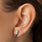 Chill Pill Pavé Stud Earrings Gold