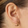 Laryngoscope Stud Earrings Gold