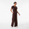 Allison High-Rise Ultra-Wide-Leg Scrub Pant Espresso
