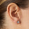 Orthodontic Bracket Stud Earrings Silver