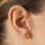 Orthodontic Braces Stud Earrings Gold