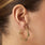 Orthodontic Braces Hoop Earrings Gold