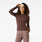 Lacey Ruffle Long-Sleeve Underscrub - Dark Smokey Taupe