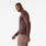 Nahtloses langärmliges OP-Unterziehshirt Makato Dark Smokey Taupe