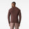 Nahtloses langärmliges OP-Unterziehshirt Makato Dark Smokey Taupe