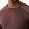 Nahtloses langärmliges OP-Unterziehshirt Makato Dark Smokey Taupe