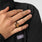 Stethoscope Enamel Ring Black