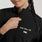 Blakely ¼ Zip Scrub Top Black
