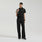 Camrose Mock-Neck Scrub Top Black