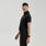 Camrose Mock-Neck Scrub Top Black