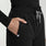 Mina High-Rise Wide-Leg Scrub Pant Black