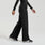 Mina High-Rise Wide-Leg Scrub Pant Black