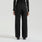 Mina High-Rise Wide-Leg Scrub Pant Black