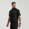 Quincy Mock-Neck Scrub Top Black