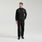 Thompson ¼ Zip Scrub Top Black