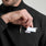 Thompson ¼ Zip Scrub Top Black